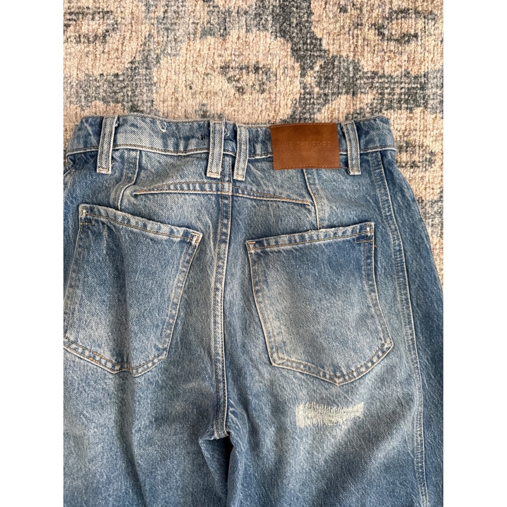 Free People Good Luck Barrel Jeans Size 24 Excellent Condition with Flaw - Picture 6 of 6